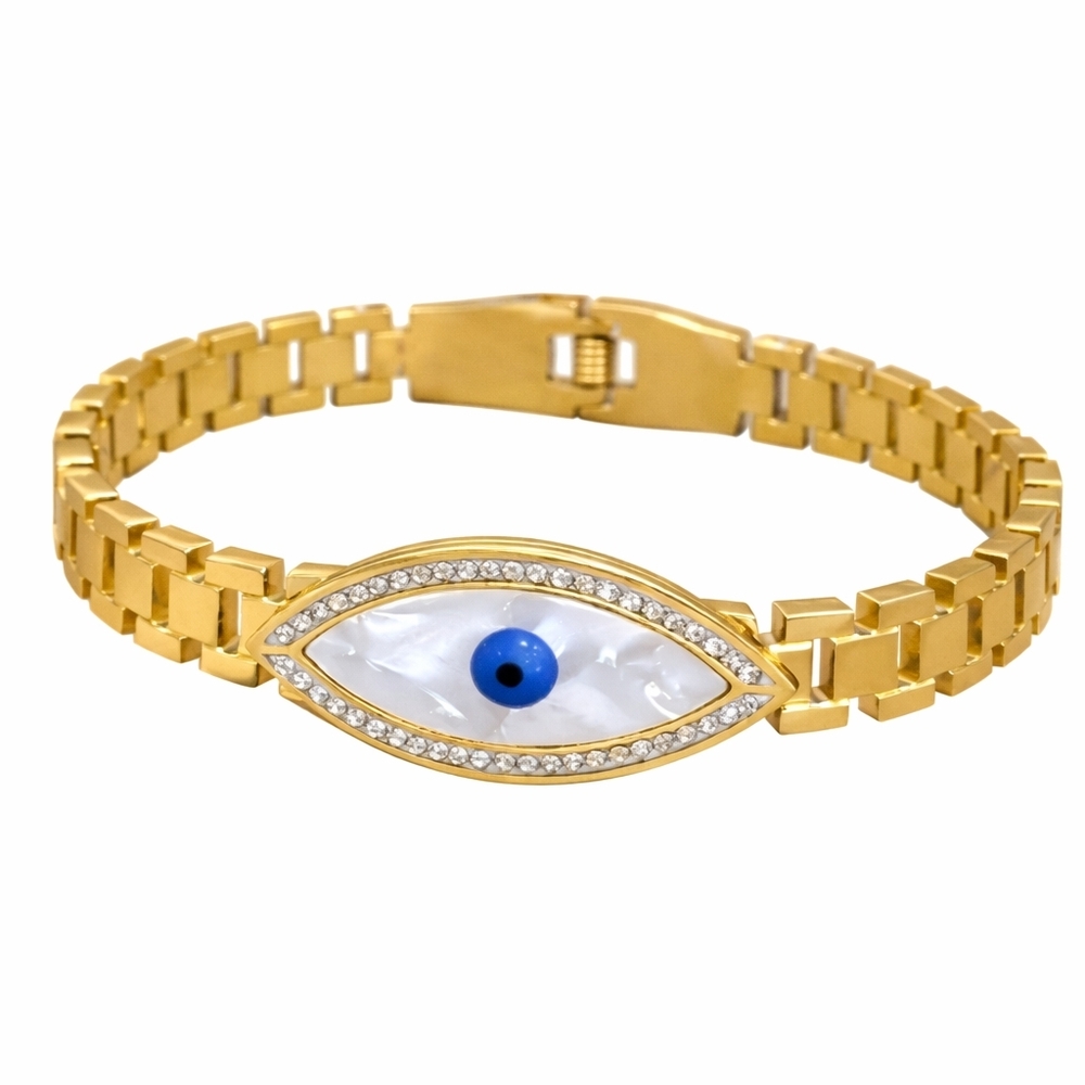 ✨ Evil Eye Bracelet l • Crystal Pavé • Protective Charm | Good Vibes Only.